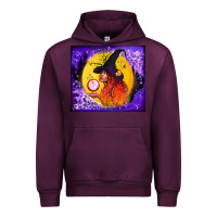Mauve Wine witch with crystal ball tumbler Urban Hoodie - BundleAndBundleShop