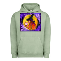 Pigment Oil Green witch with crystal ball tumbler Urban Hoodie - BundleAndBundleShop