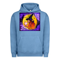 Pigment Pebble Blue witch with crystal ball tumbler Urban Hoodie - BundleAndBundleShop