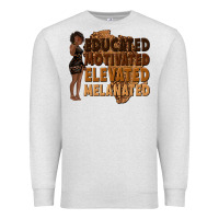 Oatmeal Heather educated motivated elevated melanated Premium Sweatshirt - texasbilliewilder