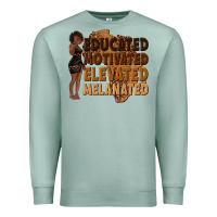Seafoam educated motivated elevated melanated Premium Sweatshirt - texasbilliewilder
