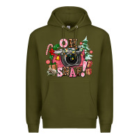 Army Green christmas oh snap Premium Hoodie - AdoDesignShop