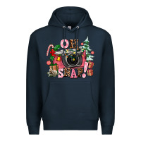 Navy christmas oh snap Premium Hoodie - AdoDesignShop