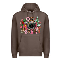 Coffee christmas oh snap Premium Hoodie - AdoDesignShop