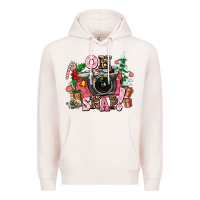 Pale Pink christmas oh snap Premium Hoodie - AdoDesignShop