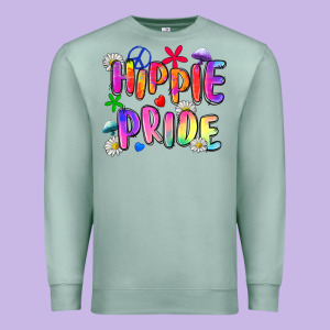 Hippie Pride Premium Sweatshirt Designed By Zillion Design Studio