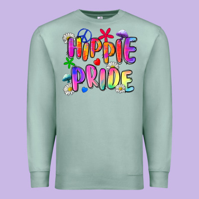 Hippie Pride Premium Sweatshirt Designed By Zillion Design Studio