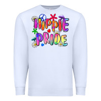 White hippie pride Premium Sweatshirt - Zillion Design Studio