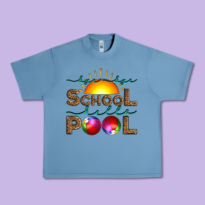 Bye Bye School Hello Pool Urban Heavy Tee Designed By Artiststas