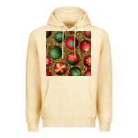 Pina Colada christmas ornaments and leopard seamless pattern Premium Hoodie - BundleAndBundleShop