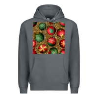 Rock christmas ornaments and leopard seamless pattern Premium Hoodie - BundleAndBundleShop