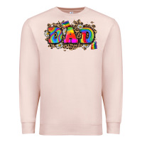 Pale Pink dad pride Premium Sweatshirt - Zillion Design Studio