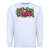 White dad pride Premium Sweatshirt - Zillion Design Studio