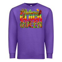 Purple future black queen Premium Sweatshirt - texasbilliewilder