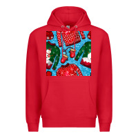 Red christmas clothes seamless pattern Premium Hoodie - BundleAndBundleShop