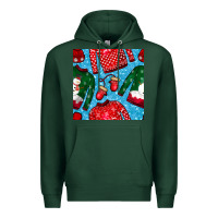 Sports Green christmas clothes seamless pattern Premium Hoodie - BundleAndBundleShop