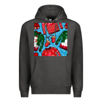 Charcoal Heather christmas clothes seamless pattern Premium Hoodie - BundleAndBundleShop