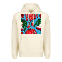 Sandshell christmas clothes seamless pattern Premium Hoodie - BundleAndBundleShop