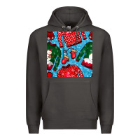 Smoke christmas clothes seamless pattern Premium Hoodie - BundleAndBundleShop