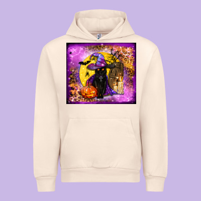 Witchy Cat Tumbler Urban Hoodie Designed By Bundleandbundleshop