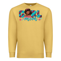 Antique Gold girl mom afro black girl Premium Sweatshirt - texasbilliewilder