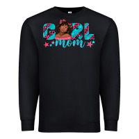 Black girl mom afro black girl Premium Sweatshirt - texasbilliewilder