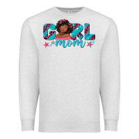 Oatmeal Heather girl mom afro black girl Premium Sweatshirt - texasbilliewilder