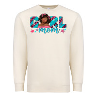 Girl Mom Afro Black Girl Premium Sweatshirt | Teevron