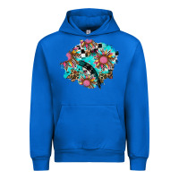 Cobalt race sunflower patches Urban Hoodie - AdoDesignShop