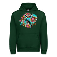 Forest Green race sunflower patches Urban Hoodie - AdoDesignShop