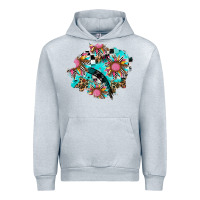 Heather Grey race sunflower patches Urban Hoodie - AdoDesignShop