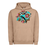 Pigment Burro race sunflower patches Urban Hoodie - AdoDesignShop