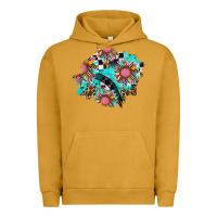 Pigment Peanut Butter race sunflower patches Urban Hoodie - AdoDesignShop
