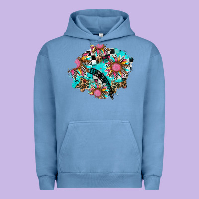 Race Sunflower Patches Urban Hoodie Designed By Adodesignshop