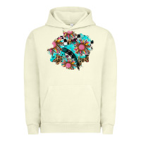 Pigment Pistachio race sunflower patches Urban Hoodie - AdoDesignShop