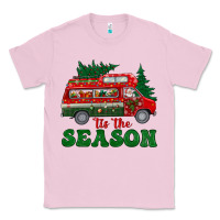 Bubblegum Pink christmas 'tis the season Classic Tee - BundleAndBundleShop