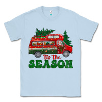 Dusty Blue christmas 'tis the season Classic Tee - BundleAndBundleShop