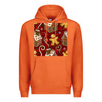 Carrot christmas gingerbread cookie house seamless pattern Premium Hoodie - BundleAndBundleShop