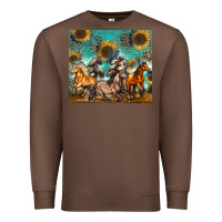 Chestnut western horses Premium Sweatshirt - Zillion Design Studio