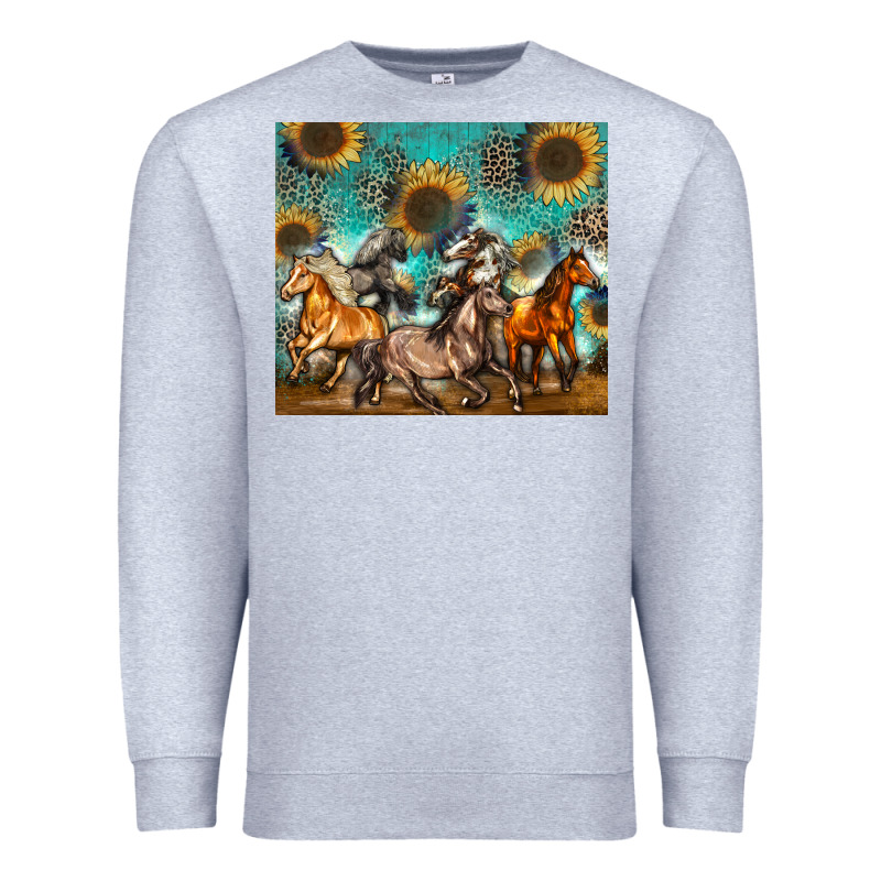 Western Horses Premium Sweatshirt by Zillion Design Studio | Teevron