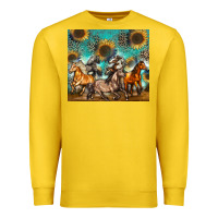 Lemon western horses Premium Sweatshirt - Zillion Design Studio