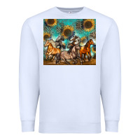 White western horses Premium Sweatshirt - Zillion Design Studio