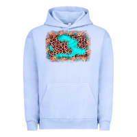 Pigment Grape Ice easter Leopard turquoise background Urban Hoodie - JahusDesignShop
