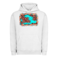 Pigment Lunar Rock easter Leopard turquoise background Urban Hoodie - JahusDesignShop
