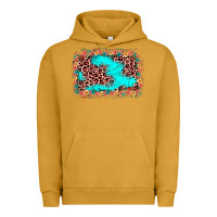 Pigment Peanut Butter easter Leopard turquoise background Urban Hoodie - JahusDesignShop