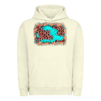 Pigment Pistachio easter Leopard turquoise background Urban Hoodie - JahusDesignShop