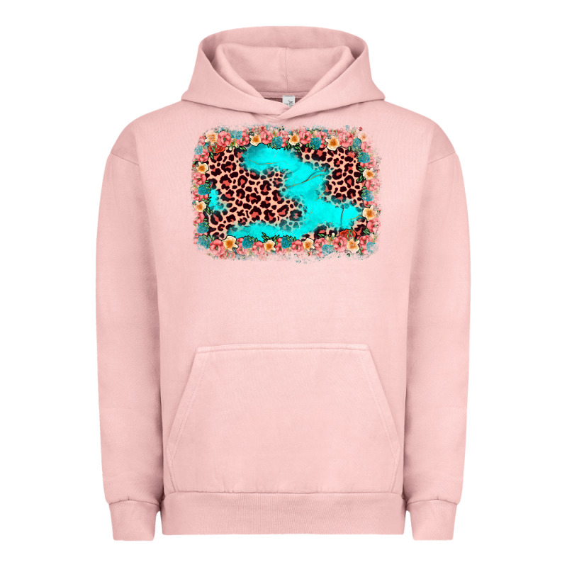 Easter Leopard Turquoise Background Urban Hoodie by JahusDesignShop | Teevron