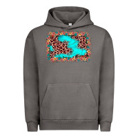 Pigment Tornado easter Leopard turquoise background Urban Hoodie - JahusDesignShop