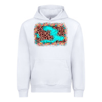 White easter Leopard turquoise background Urban Hoodie - JahusDesignShop