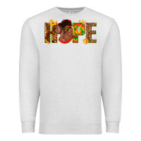 Oatmeal Heather hope afro Premium Sweatshirt - texasbilliewilder